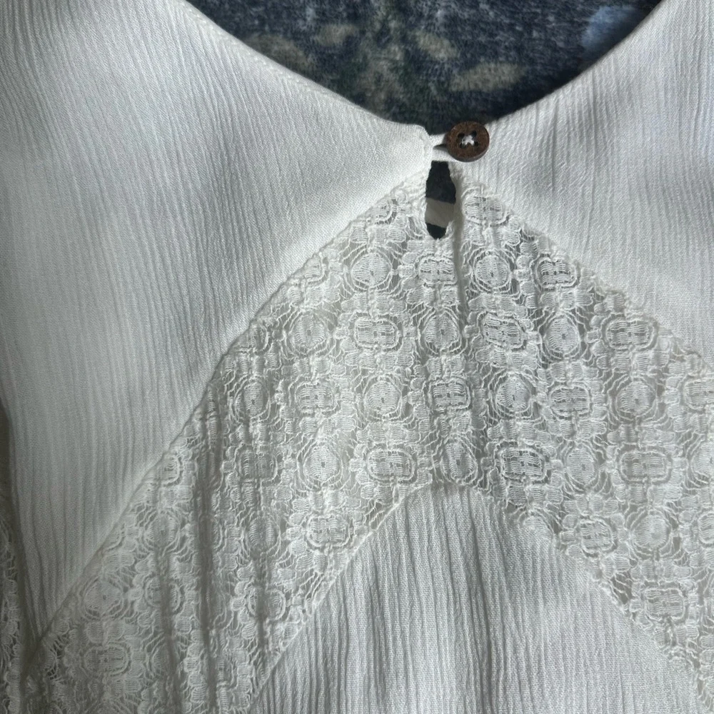 Free People field of flowers white dress